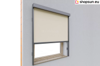 Cassette Sun Screen ziiip 120, made in Oslo, facade sun protection, external roller blinds for the office, what is Cassette Sun Screen