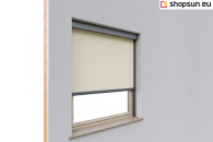 Cassette Sun Screen ziiip 120, made in Oslo, facade sun protection, external roller blinds for the office, what is Cassette Sun Screen