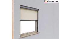 Cassette Sun Screen ziiip 120, made in Oslo, facade sun protection, external roller blinds for the office, what is Cassette Sun Screen