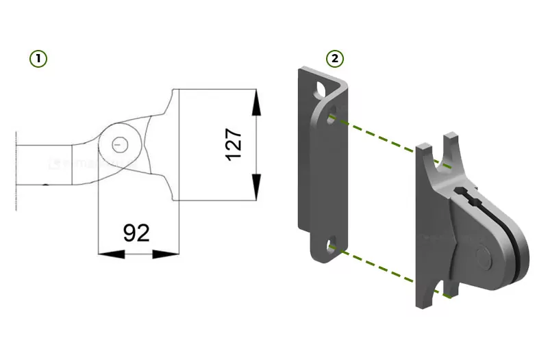 Awning Italia cassetteless handles