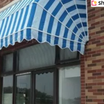 straight basket awning, shop awnings, shop awning