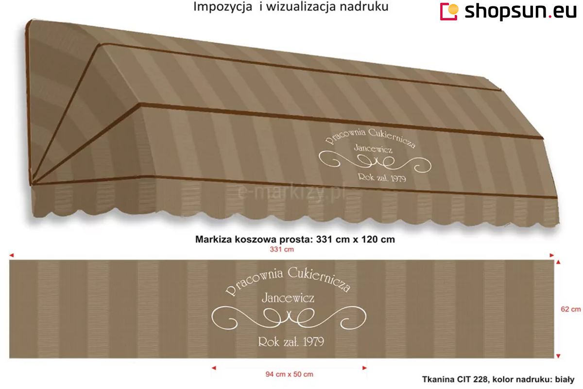 Awnings can be a decoration, a blackout element and an advertising medium at the same time