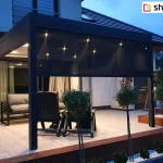 Luxury Terrace Pergola with an additional side gutter