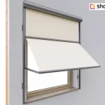 Window Cassette Sun Screen 103 selt, how to install awning blinds, awning blind installation example