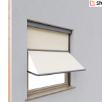 Window Cassette Sun Screen-120-Awning blinds for vertical windows, Window Cassette Sun Screen awning selt