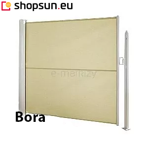 bora selt side awning, side shutter, vertical roll-out cover