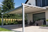 Square wall terrace pergola by mol