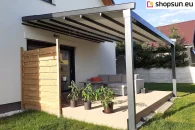 Square wall terrace pergola by mol