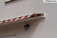 silver plus terrace awning without cassette manual control