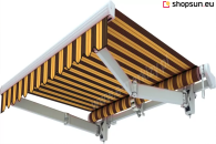 Rolled up jamaica patio awning, selt opole e-awnings store