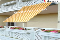 Balcony awning Italia Selt, balcony awnings without cassette