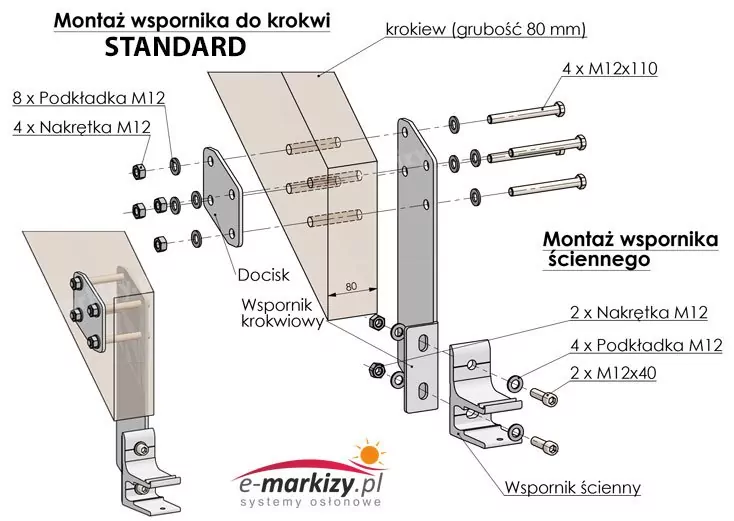 Bracket mounting to rafter mole standard 2