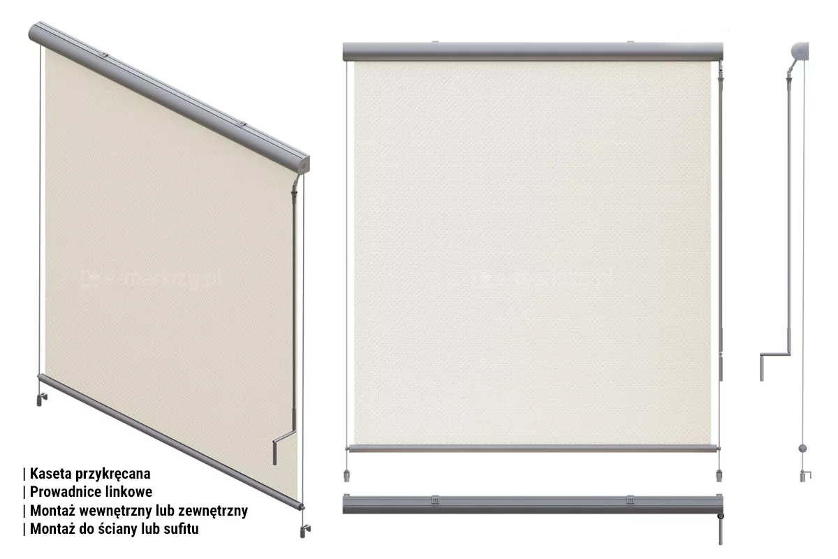 R76 manual guides, Cassette Sun Screen 76 assembly methods