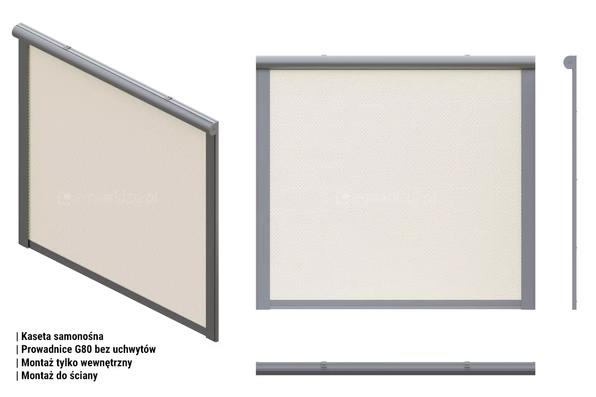 R76 g80 guides without handles, Cassette Sun Screen 76 assembly methods