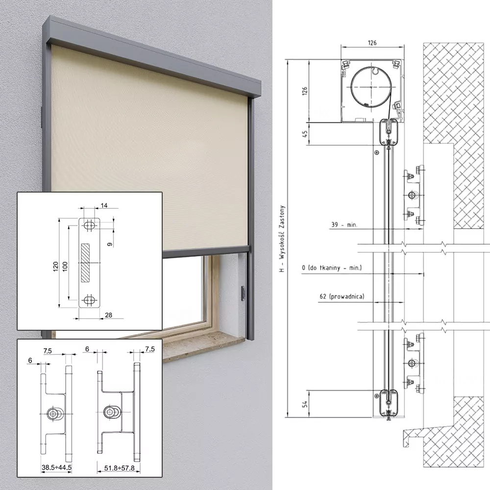 Aluminum guides on adjustable handles