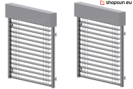 Exterior Venetian Blinds Z90 Cube Selt slatted, external blinds with slats, Exterior Venetian Blinds Z90 Cube Selt slatted aluminum electric, Exterior Venetian Blinds Z90 Cube Selt slatted – Photo Gallery