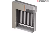 Exterior Venetian Blinds C80 Box Selt recessed, flush-mounted blind, Exterior Venetian Blinds with box cassette