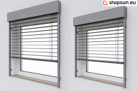 Exterior Venetian Blinds Z90 Cube Selt slatted, external blinds with slats, Exterior Venetian Blinds Z90 Cube Selt slatted aluminum electric, Exterior Venetian Blinds Z90 Cube Selt slatted – Photo Gallery