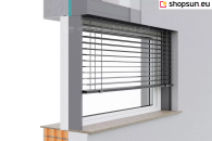 Exterior Venetian Blinds Z90 Box Selt flush-mounted, flush-mounted blind, Exterior Venetian Blinds Z90 Box Selt flush-mounted with box cassette