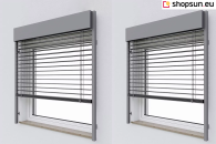 Exterior Venetian Blinds C80 Cube Selt slatted, Exterior Venetian Blinds C80 Cube Selt slatted square cassette