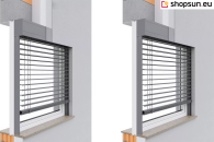 Exterior Venetian Blinds C80 Box Selt recessed, flush-mounted blind, Exterior Venetian Blinds with box cassette