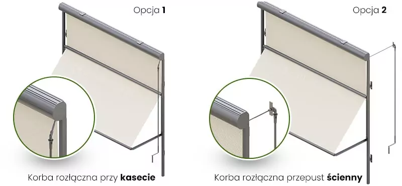 Window Cassette Sun Screen MR 103 manual crank control, Window Cassette Sun Screen 103 – manual drive – crank control