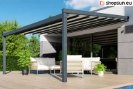 Square wall terrace pergola by mol