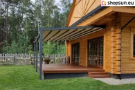 Square wall terrace pergola by mol