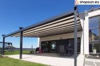 Square wall terrace pergola by mol