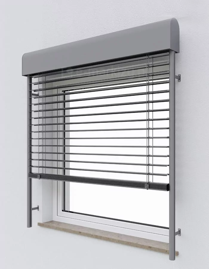 Exterior Venetian Blinds c80 oval, made to measure with an oval cassette