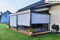 Square wall terrace pergola by mol