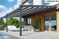 Square wall terrace pergola by mol