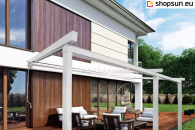 Custom-made garden pergola, luxo pergola, extruded aluminum pergola