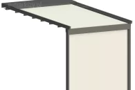 Wall-mounted terrace pergola square pier, pergolas manufacturer mol