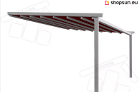 Custom-made garden pergola, luxo pergola, extruded aluminum pergola