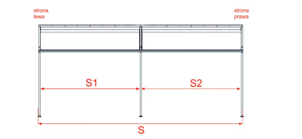 pergola luxo, slim, how to measure, technical data, pergolas