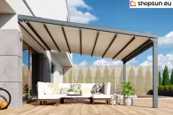 Square wall terrace pergola by mol