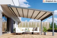 Square wall terrace pergola by mol