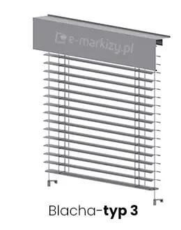 Exterior Venetian Blinds z90L sheet type, Types of cover sheets for Exterior Venetian Blinds