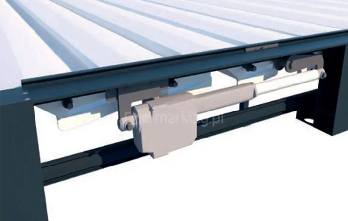 Pergola bioline ukryty motor, silnik pergoli ukryty w konstrukcji
