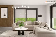 Surface-Mounted Roller Blinds Protect the Interior from Heating Up
