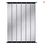 Shutters vertical wall with opening aluminum panels