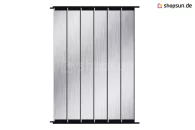 Shutters vertical wall with opening aluminum panels