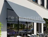 The shop awning is made to order from the highest quality components and fabrics